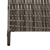 Separator de cameră 3 Panouri Pliabil Gri 147x180 cm Ratan GartenMobel Dekor