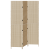 Separator de camere cu 3 panouri pliabile bej 147x180 cm din ratan sintetic GartenMobel Dekor