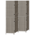 Partitionare  4 Panouri Pliabil Gri 195x180 cm Poliratan GartenMobel Dekor
