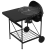 Trolly pentru grătar din cărbune  cu capac, Negru, 96x72x113 cm, Metal GartenMobel Dekor