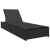Şezlong  Negru 60x200x27 cm Ratan Poly GartenMobel Dekor