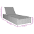 Şezlong  Negru 60x200x27 cm Ratan Poly GartenMobel Dekor