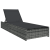 Șezlong  Gri 60x200x27 cm Poliratan GartenMobel Dekor