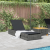 Șezlong  Gri 60x200x27 cm Poliratan GartenMobel Dekor