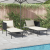 Șezlong  cu perne pentru 2 persoane Anthracite 115x153x69,5 cm Oțel GartenMobel Dekor