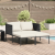 Șezlong  cu perne pentru 2 persoane Anthracite 115x153x69,5 cm Oțel GartenMobel Dekor