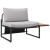 Set de canapea grădină 2 piese cu un loc și perne gri deschis GartenMobel Dekor