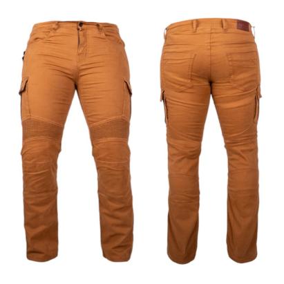 Jeans moto barbati W-TEC Wallbridge Caramel FitLine Training