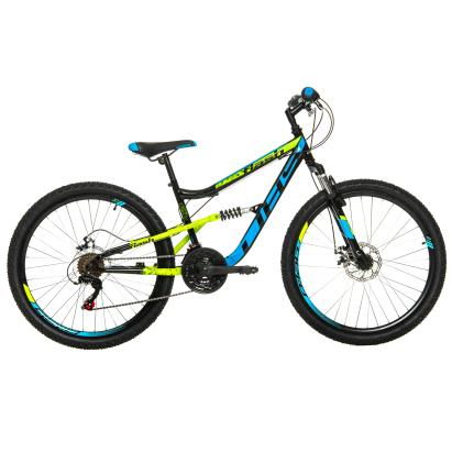 Bicicleta Full suspension DHS Flash - 26 Inch, Negru Ultimate FactoryBikes