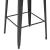 Set mobilier de bar, 3 piese, maro și negru, oțel GartenMobel Dekor