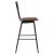Set mobilier de bar, 3 piese, maro și negru, oțel GartenMobel Dekor