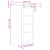 Ușă Glisantă  cu Set de Accesorii 73.5x198.5 cm Lemn Masiv Pin, Ușă Interioară  cu Sticlă "ORKDAL" 73.5x198.5x4 cm Lemn Masiv Pin GartenMobel Dekor