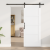 Ușa Glisantă  cu Set Hardware Alb 83x202 cm Lemn Masiv de Pin, Ușa Interioară  'ORKDAL'Alb 83x202x4 cm Lemn Masiv de Pin GartenMobel Dekor
