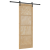 Ușa glisantă  cu set de feronerie 83x232 cm din lemn solid de pin, Ușa interioară  'ORKDAL'83x232x4 cm din lemn solid de pin GartenMobel Dekor
