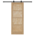 Ușă glisantă  cu set de hardware 78x202 cm din lemn masiv de pin, Ușă interioară 'ORKDAL'78x202x4 cm din lemn masiv de pin GartenMobel Dekor