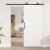 Ușă glisantă  cu set de componente albe 83x202 cm din lemn masiv de pin, Ușă interioară  'ORKDAL'albă 83x202x4 cm din lemn masiv de pin GartenMobel Dekor
