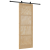 Ușa glisantă  cu set hardware 83x232 cm Lemn masiv de pin, Ușa interioară  'ORKDAL'83x232x4 cm Lemn masiv de pin GartenMobel Dekor