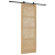Ușă glisantă  cu set de accesorii 83x232 cm Lemn masiv Pin, Ușă interioară  'ORKDAL'83x232x4 cm Lemn masiv Pin GartenMobel Dekor