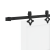 Ușă glisantă  cu set de accesorii Alb 83x202 cm Lemn solid din pin, Ușă de interior  'ORKDAL'Alb 83x202x4 cm Lemn solid din pin GartenMobel Dekor