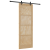 Ușa glisantă  cu set de hardware 83x232 cm din lemn masiv de pin, Ușa interioară  "ORKDAL" 83x232x4 cm din lemn masiv de pin GartenMobel Dekor