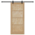Ușă glisantă  cu set de accesorii 86x198.5 cm din lemn solid de pin, Ușă interioară  "ORKDAL" 86x198.5x4 cm din lemn solid de pin GartenMobel Dekor