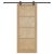 Ușă Glisantă  cu Set de Umerașe 86x211 cm din Lemn Masiv de Pin, Ușă Interioară  'ORKDAL'86x211x4 cm din Lemn Masiv de Pin GartenMobel Dekor