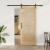 Ușă glisantă  cu set de accesorii 83x202 cm Lemn solid din pin, Ușă interioară  'ORKDAL'83x202x4 cm Lemn solid din pin GartenMobel Dekor