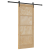 Ușă glisantă  cu set de accesorii 83x202 cm Lemn solid din pin, Ușă interioară  'ORKDAL'83x202x4 cm Lemn solid din pin GartenMobel Dekor