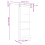 Ușa Glisantă  cu Set de Accesorii Alb 83x202 cm Lemn Solid de Pin, Ușa Interioară  'ORKDAL'Alb 83x202x4 cm Lemn Solid de Pin GartenMobel Dekor