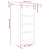 Ușa glisantă  cu hardware 86x198.5 cm din lemn masiv de pin, Ușa interioară  'ORKDAL'86x198.5x4 cm din lemn masiv de pin GartenMobel Dekor