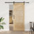 Ușa glisantă  cu set de accesorii 86x211 cm Lemn de pin solid, Ușa interioară  'ORKDAL'86x211x4 cm Lemn de pin solid GartenMobel Dekor