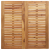 Set de dining pentru grădină  3 piese din lemn masiv de acacia, Masă de dining  90x90x74.5 cm din lemn masiv de acacia, Scaune de grădină stivuibile  2 bucăți din lemn masiv de acacia și metal GartenMobel Dekor