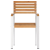 Scaune de grădină  stivuite 8 pcs 54.5x56x89 cm din lemn masiv de tec, Scaune de grădină  stivuite 4 pcs din lemn masiv de tec și oțel GartenMobel Dekor