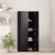 Fișet Set de 2 Stejar negru Lemn prelucrat 60 x 32 x 153 cm GartenMobel Dekor