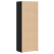 Bufet Stejar Negru 70x42.5x185 cm Lemn ingineresc GartenMobel Dekor