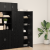 Bufet Stejar Negru 70x42.5x185 cm Lemn ingineresc GartenMobel Dekor