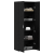 Bufet Stejar Negru 70x42.5x185 cm Lemn ingineresc GartenMobel Dekor