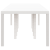 Masă de Grădină Albă 300x100x73 cm Poly Rattan, Masă de Grădină Albă 150x100x73 cm Poly Rattan GartenMobel Dekor