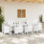 Masă de Grădină Albă 300x100x73 cm Poly Rattan, Masă de Grădină Albă 150x100x73 cm Poly Rattan GartenMobel Dekor