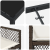 Set de Masă pentru Grădină  cu Perne Maro Răchită Poli, Masă pentru Grădină  Neagră 140x80x73 cm Sticlă Întărită GartenMobel Dekor