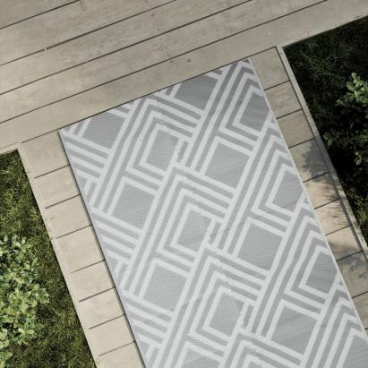 Covor de exterior, ARAKIL gri, 80x250 cm, PP GartenMobel Dekor