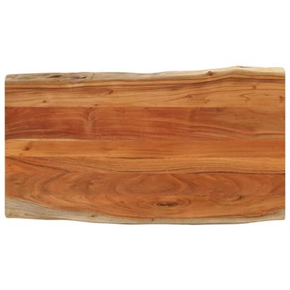 Blat masă, 100x60x3,8cm, dreptunghiular lemn acacia margine vie GartenMobel Dekor