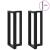 Picioare de masă de bar în formă de T, 2 buc., negru, 50x35x(100-101) cm, oțel GartenMobel Dekor