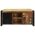 Cabinet bancă Multicolor 100x35x50 cm Lemn masiv recuperat GartenMobel Dekor
