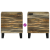 Noptieri 2 buc 40x33.5x46 cm Lemn masiv de mango GartenMobel Dekor