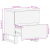 Cabinet de Noapte 40x33.5x46 cm Lemn Masiv de Mango și Lemn Ingineresc GartenMobel Dekor