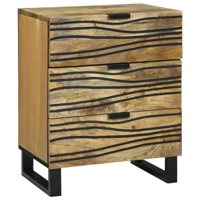 Cabinet de noapte 50x33x60 cm Lemn solid Mango GartenMobel Dekor