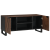 Dulap TV 105x33.5x46 cm Lemn masiv de nuc GartenMobel Dekor