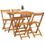 Set Bistro Pliabil din 5 Piese Lemn Solid de Acacia GartenMobel Dekor