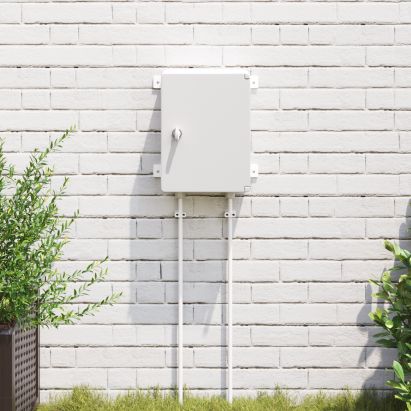 Dulap de Control IP65 Rezistent la Apă Gri 25x13x33 cm Plastic ABS GartenMobel Dekor
